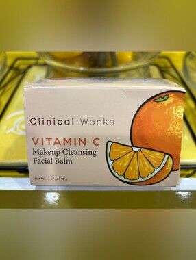 Clinical Works Vitamin C Makeup Cleansing Facial Balm - Orange